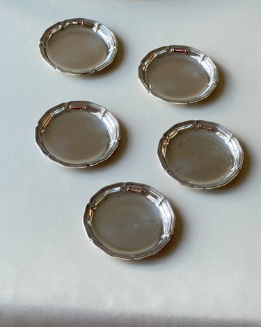 Silver plated coasters - NEROLI