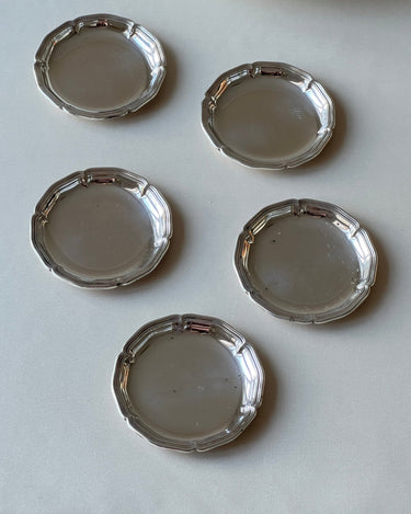 Silver plated coasters - NEROLI