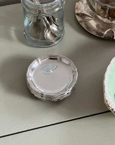 Silver plated coasters - NEROLI