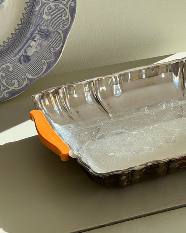 Silver plated dish with handles - NEROLI