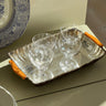 Silver plated dish with handles - NEROLI