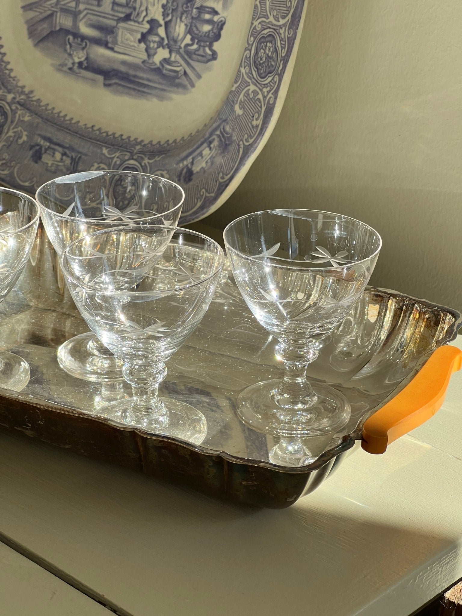Silver plated dish with handles - NEROLI