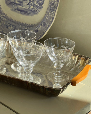 Silver plated dish with handles - NEROLI