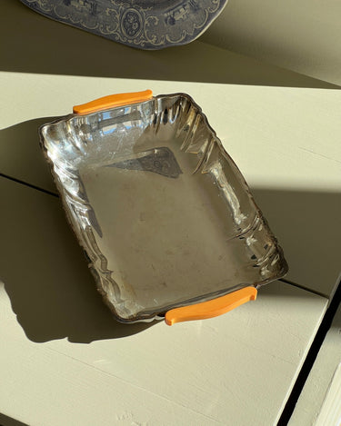Silver plated dish with handles - NEROLI