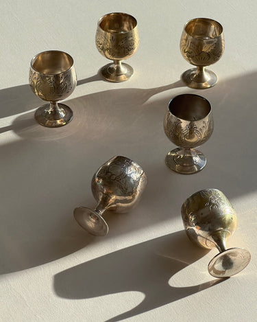 Silver plated egg cups - NEROLI