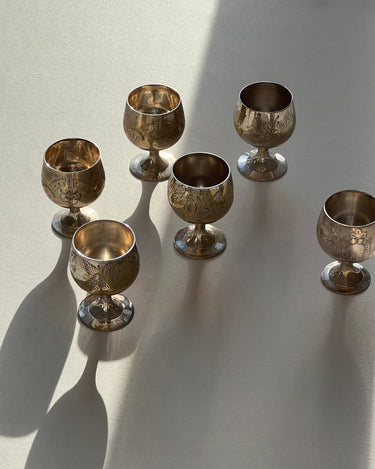 Silver plated egg cups - NEROLI