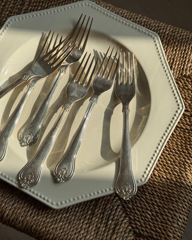 Silver plated forks (6 pcs) - NEROLI