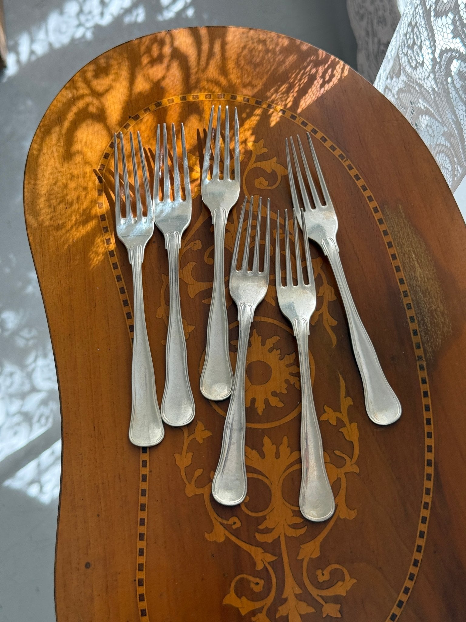 Silver plated forks (6 pcs) - NEROLI