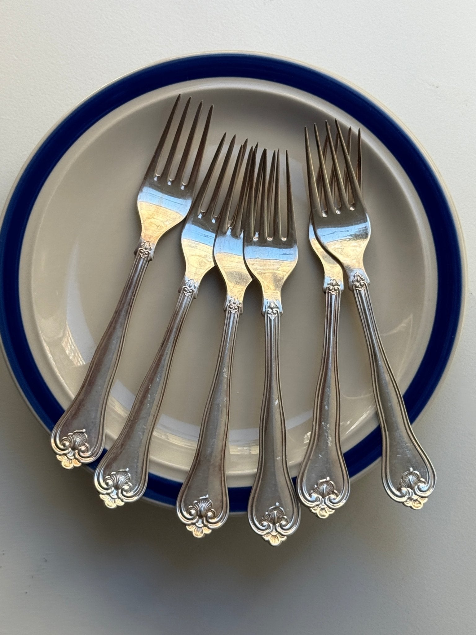 Silver plated forks (6 pcs) - NEROLI