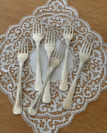 Silver plated forks (6 pcs) - NEROLI