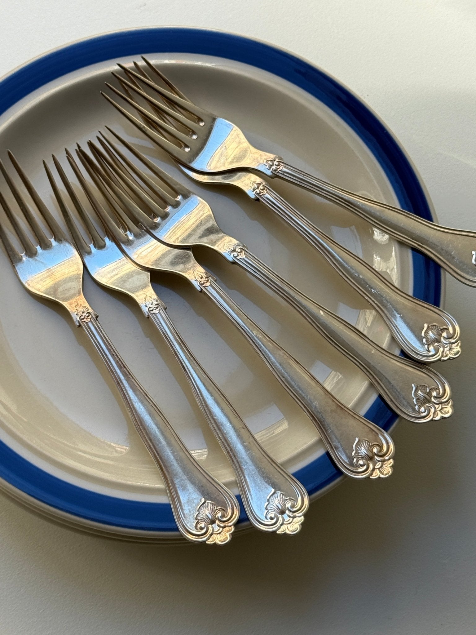 Silver plated forks (6 pcs) - NEROLI