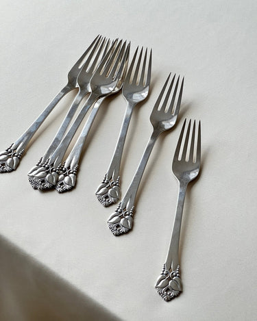 Silver plated forks (7 pcs) - NEROLI