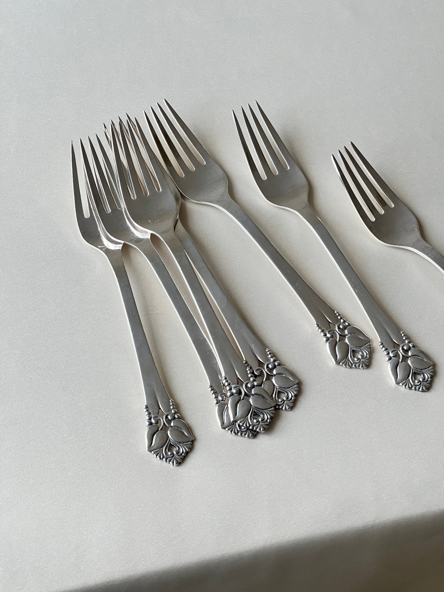 Silver plated forks (7 pcs) - NEROLI