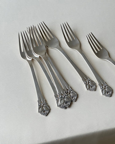 Silver plated forks (7 pcs) - NEROLI