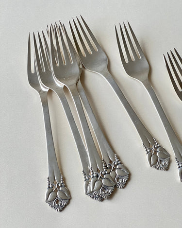 Silver plated forks (7 pcs) - NEROLI