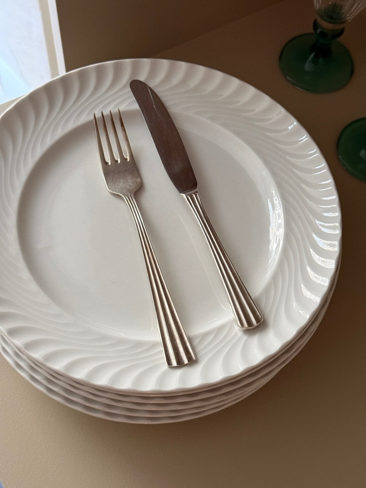 Silver plated knives (12 pcs) - NEROLI