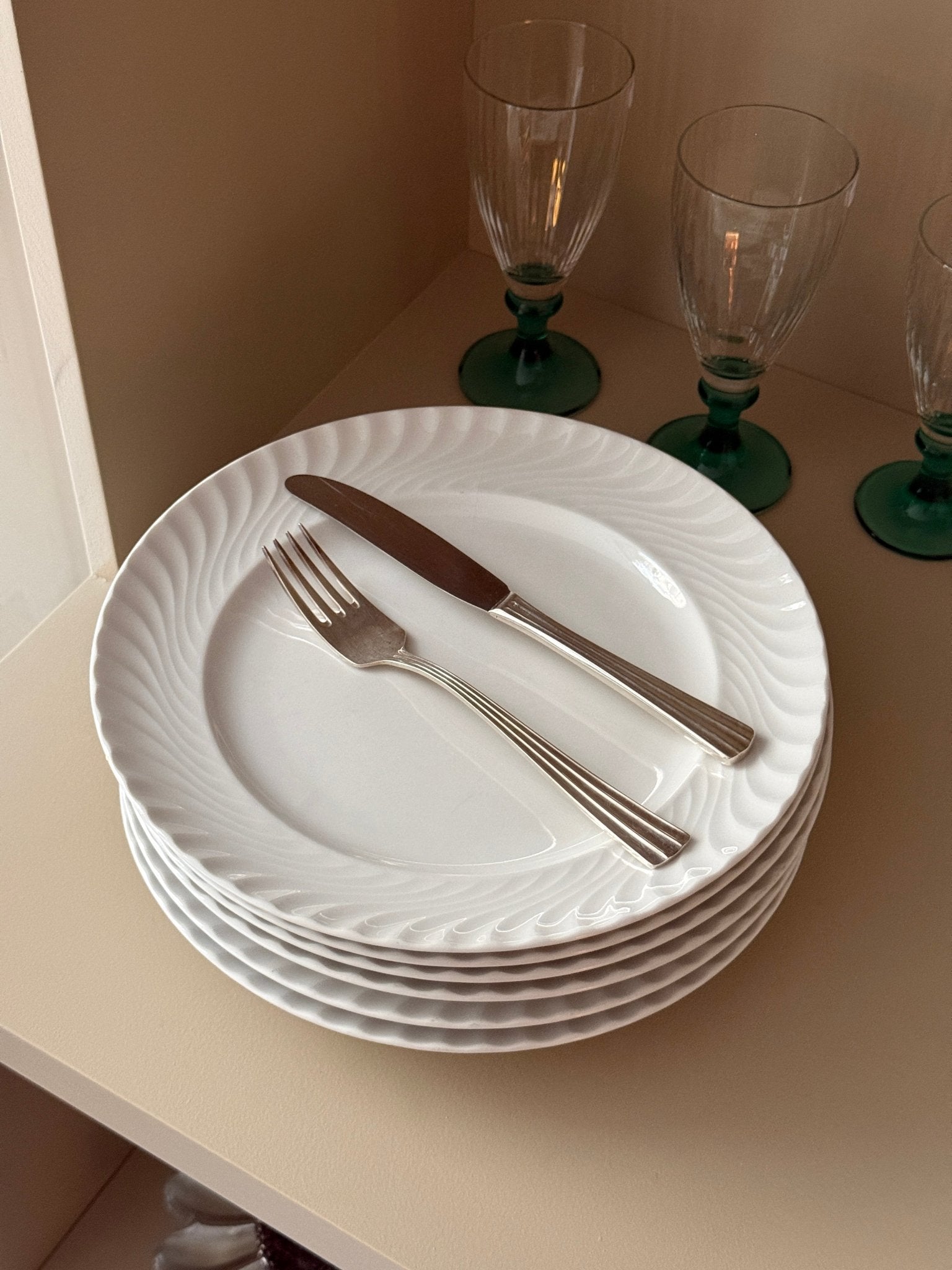 Silver plated knives (12 pcs) - NEROLI