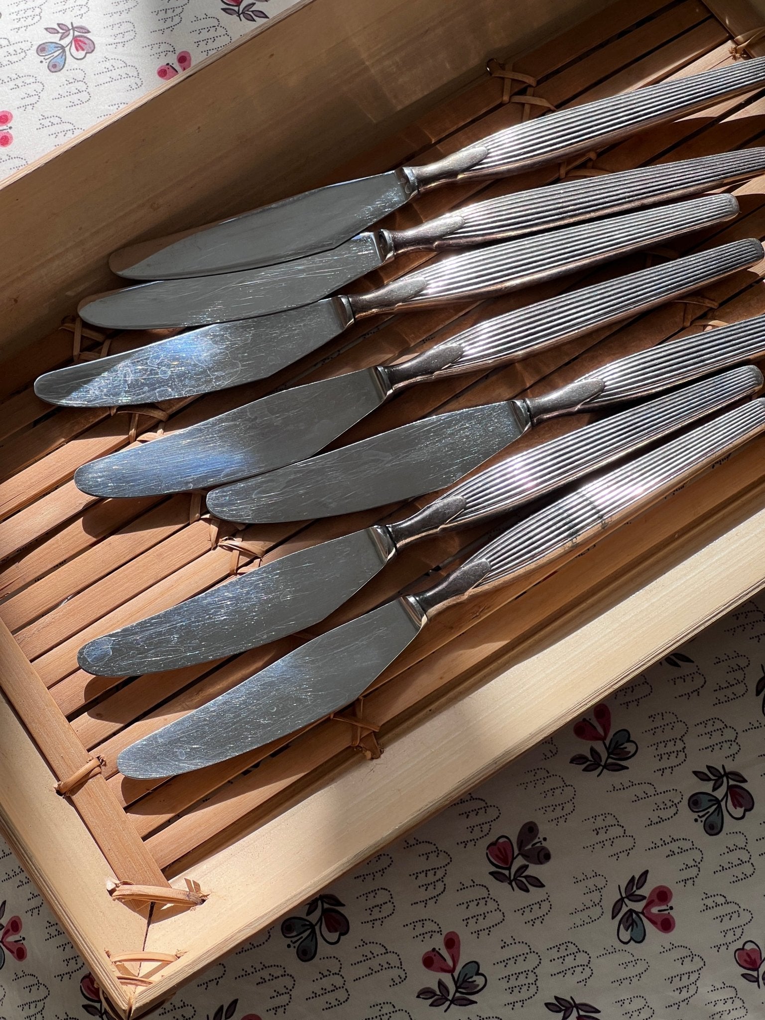 Silver plated knives - NEROLI