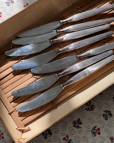 Silver plated knives - NEROLI