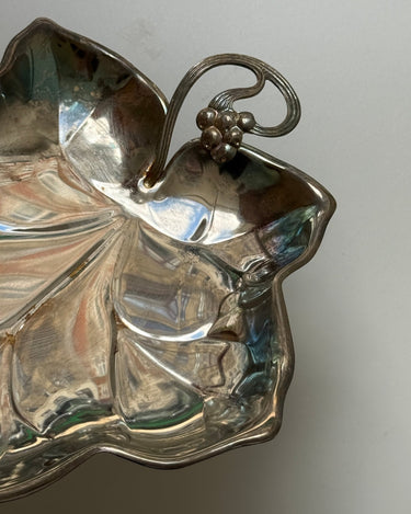 Silver plated leaf bowl - NEROLI