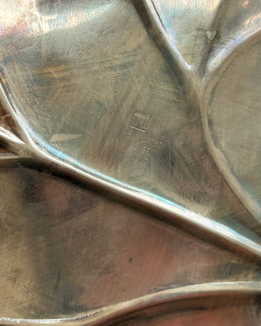 Silver plated leaf bowl - NEROLI