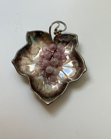 Silver plated leaf bowl - NEROLI