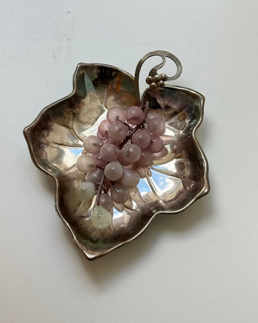 Silver plated leaf bowl - NEROLI