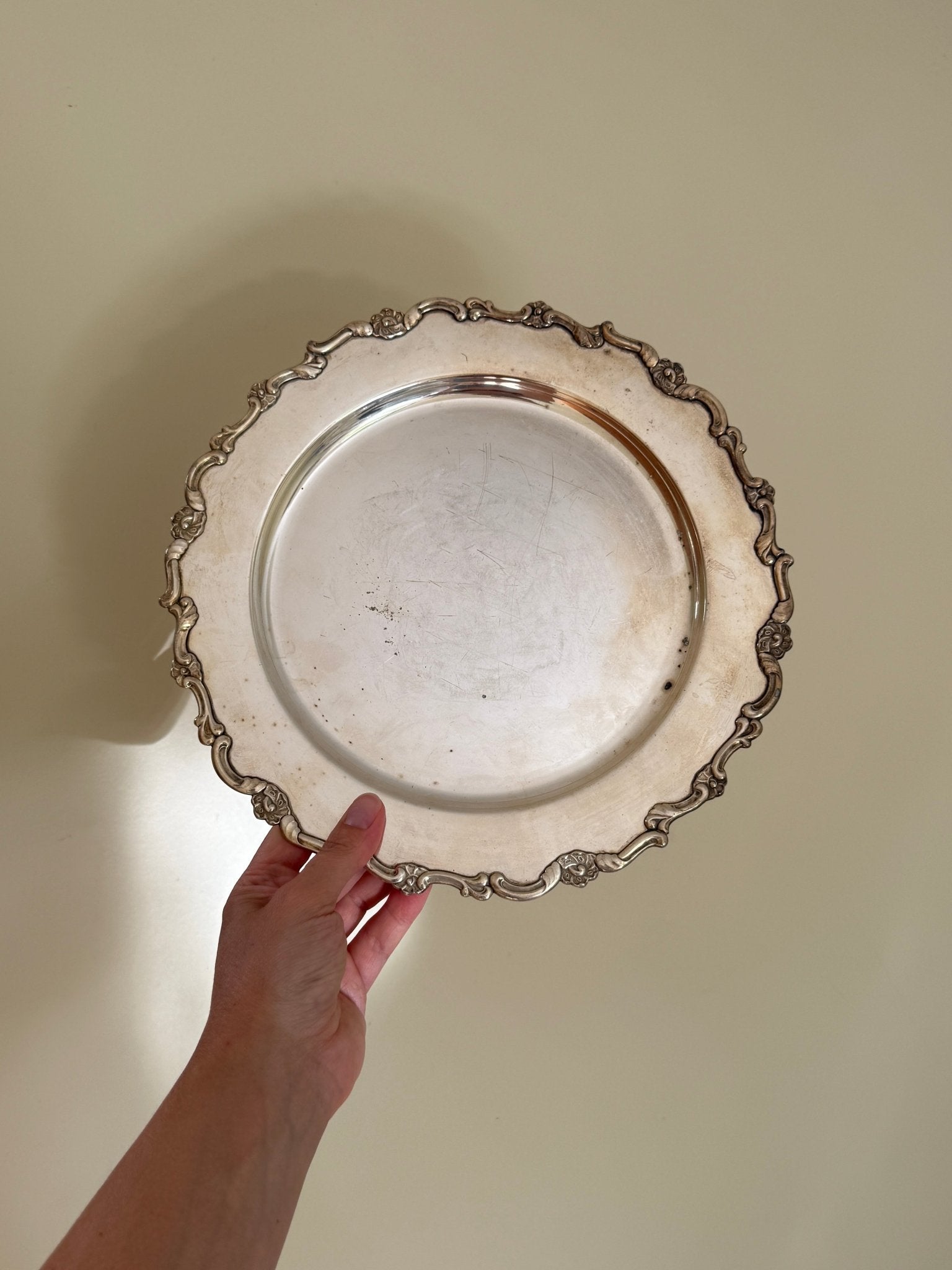 Silver plated platter - NEROLI