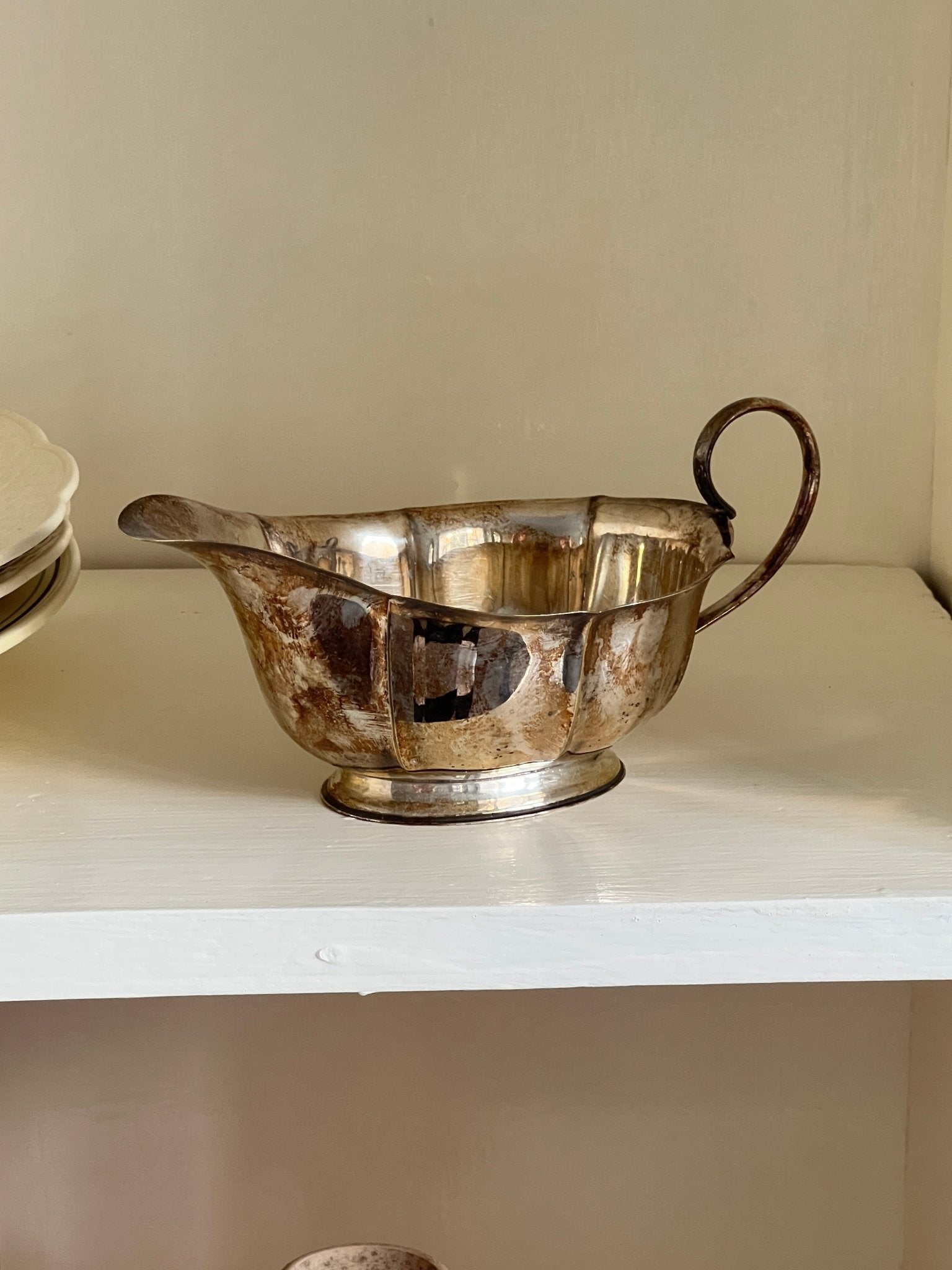 Silver plated sauce boat - NEROLI