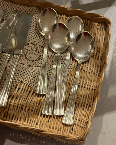 Silver plated spoons (10 pcs) - NEROLI