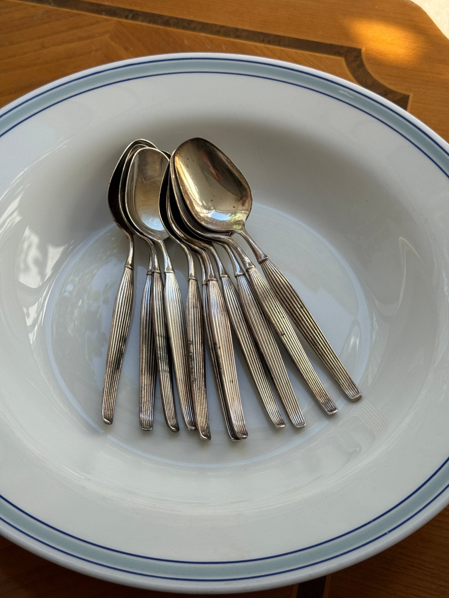 Silver plated spoons (11 pcs) - NEROLI