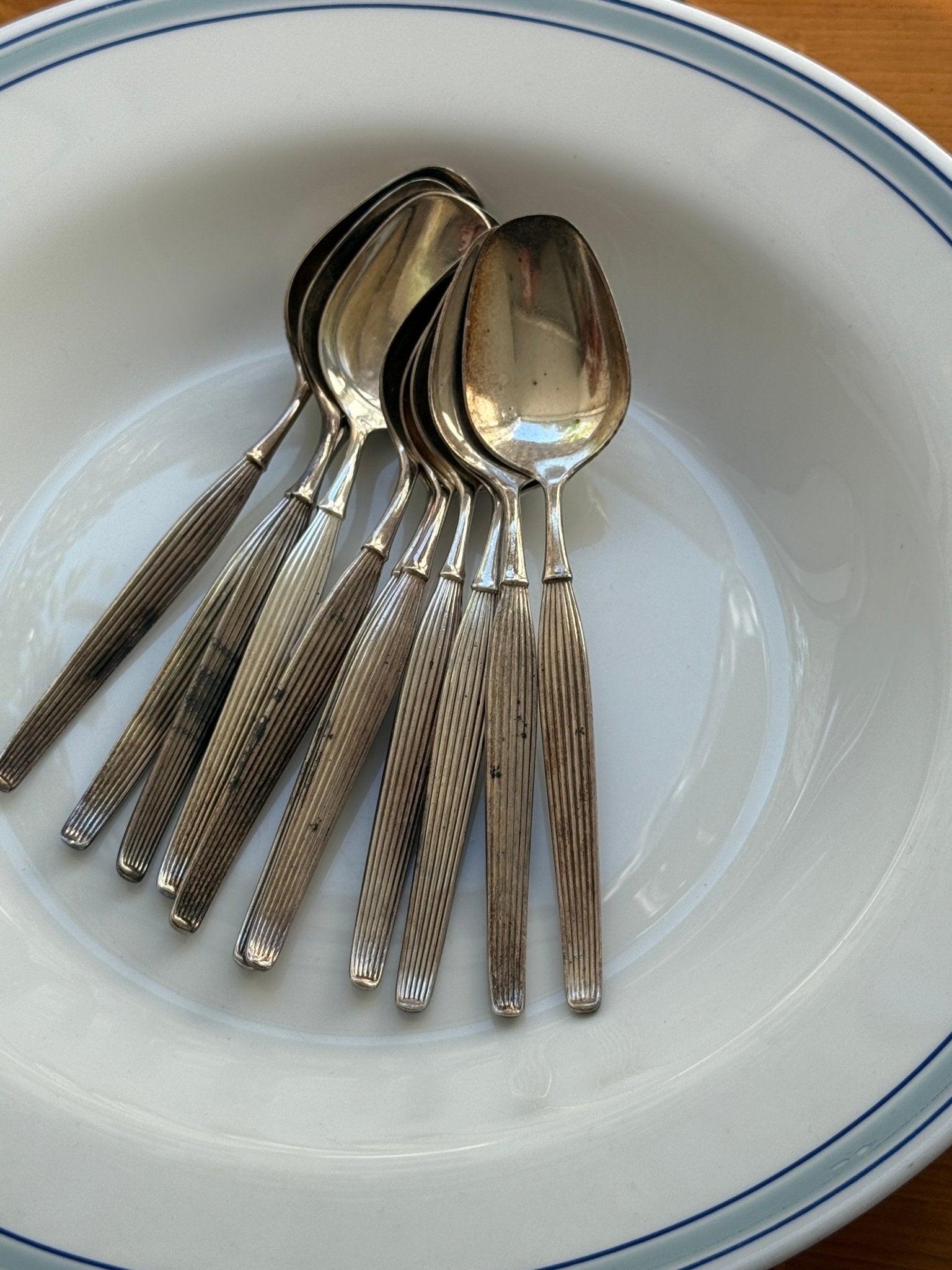 Silver plated spoons (11 pcs) - NEROLI