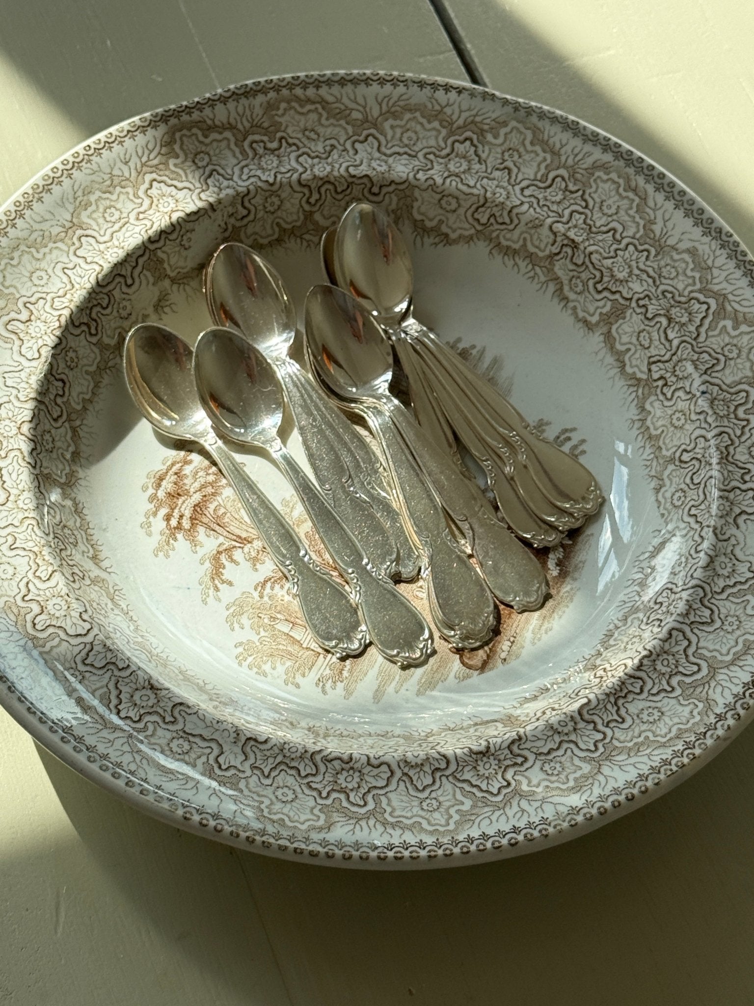 Silver plated tea spoons (12 pcs) - NEROLI