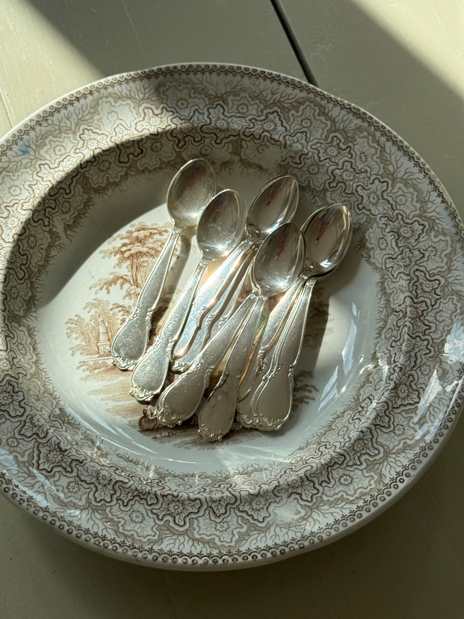 Silver plated tea spoons (12 pcs) - NEROLI