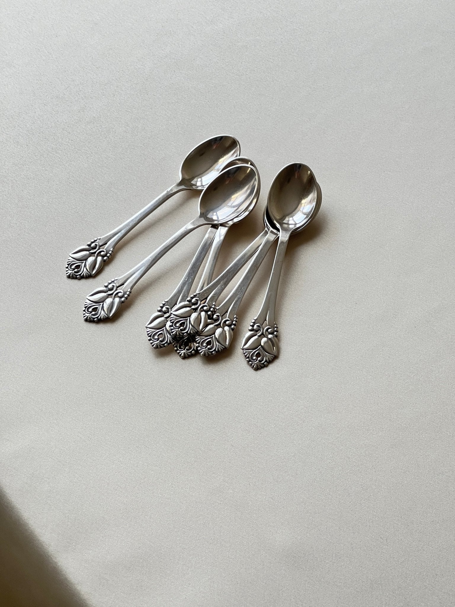 Silver plated teaspoons (7 pcs) - NEROLI