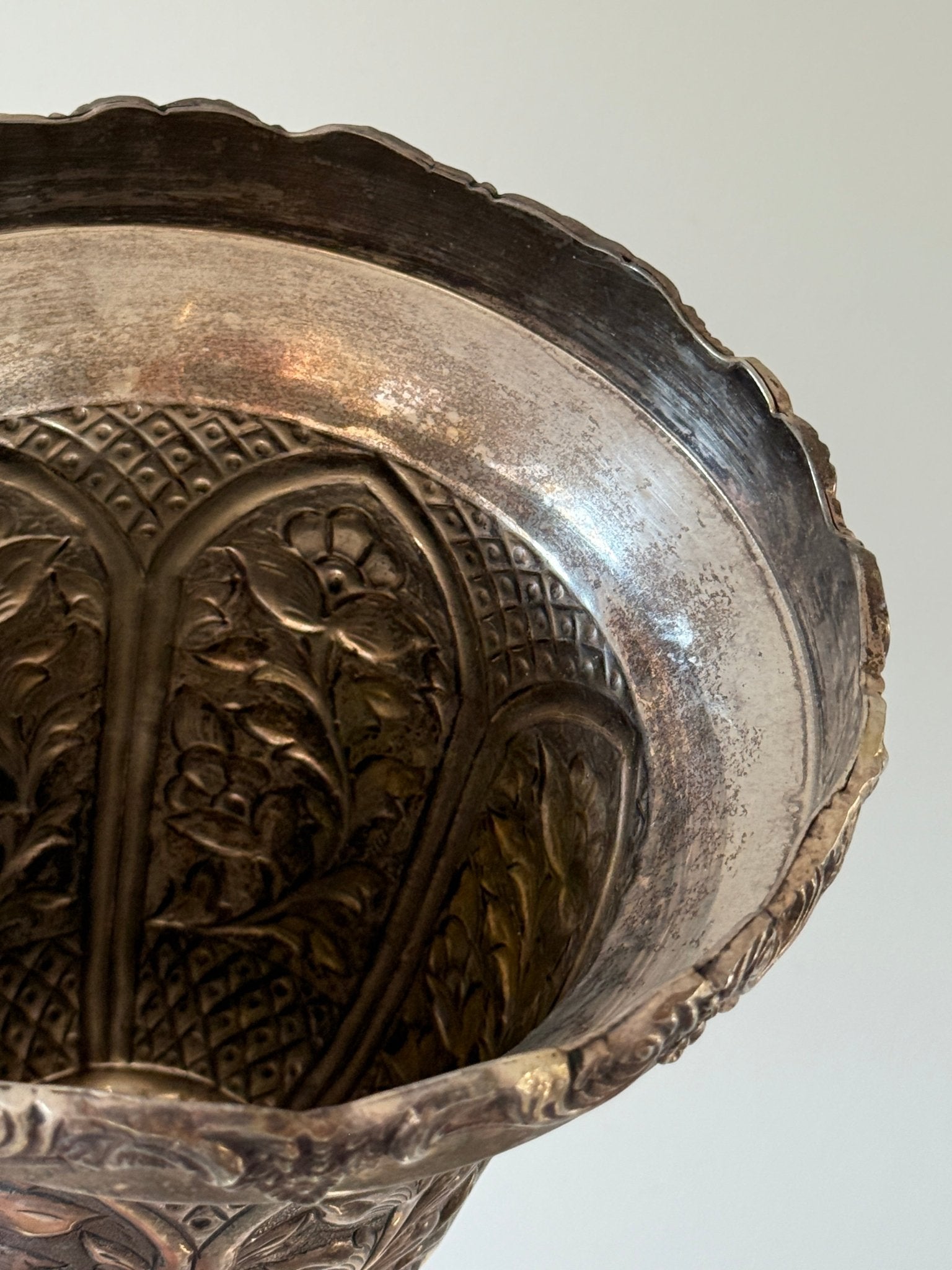 Silver plated vase - NEROLI