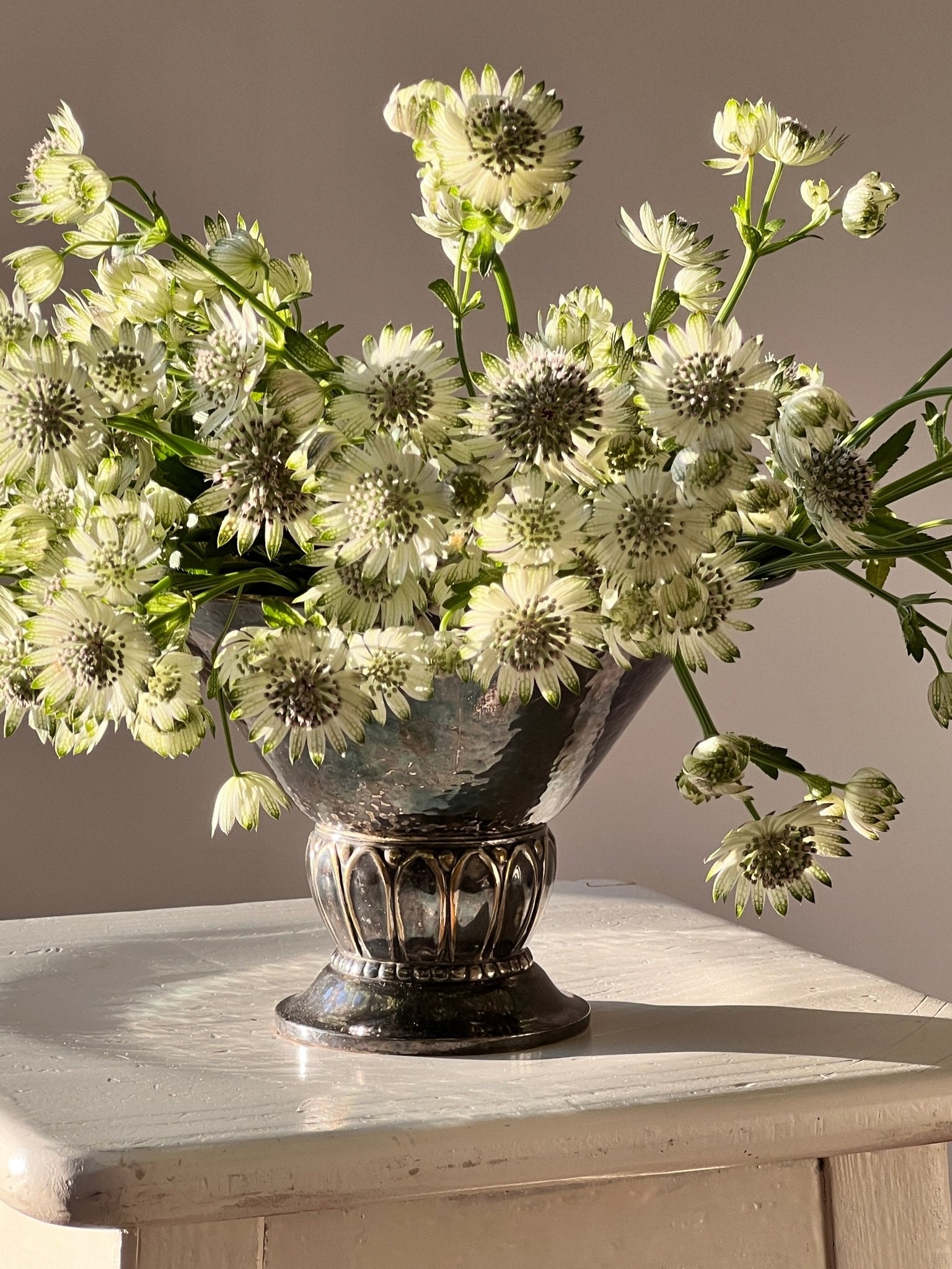 Silver plated vase - NEROLI