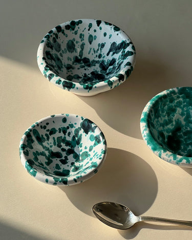 Speckled ceramic bowls - NEROLI