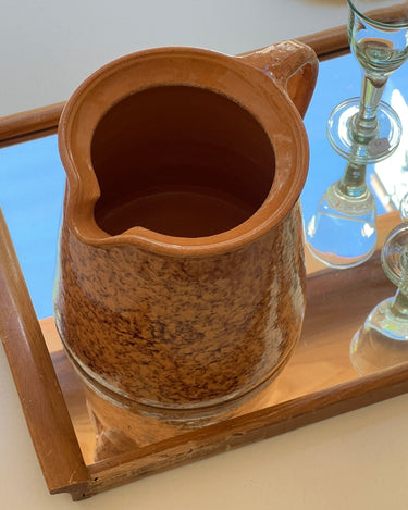 Speckled ceramic pitcher - NEROLI
