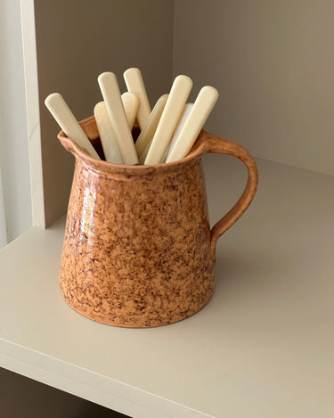 Speckled ceramic pitcher - NEROLI