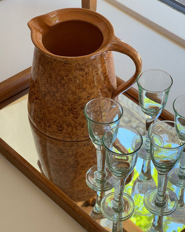 Speckled ceramic pitcher - NEROLI