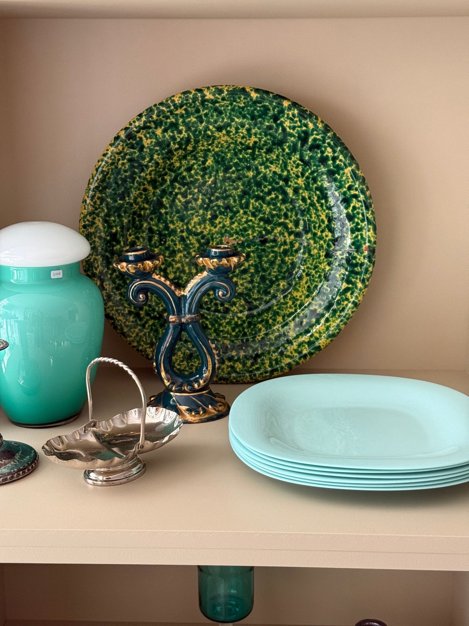 Speckled platter - NEROLI