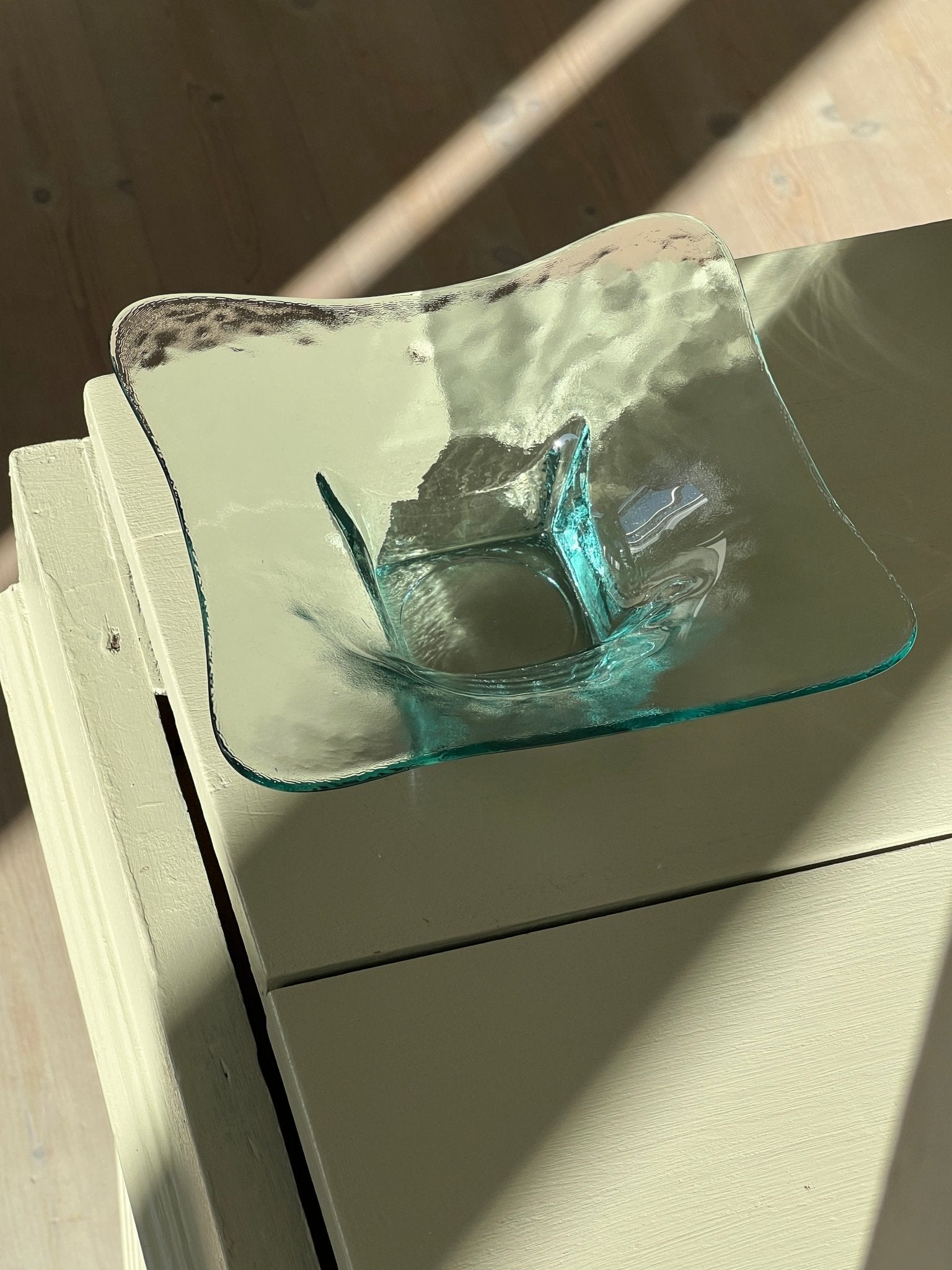 Squared glass bowl - NEROLI