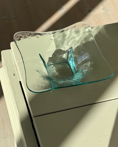 Squared glass bowl - NEROLI