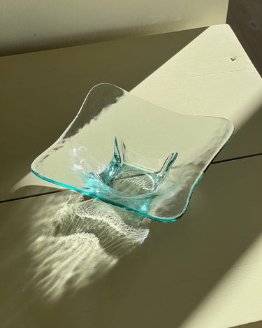 Squared glass bowl - NEROLI