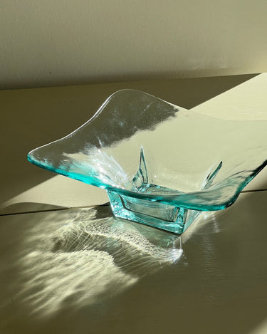 Squared glass bowl - NEROLI