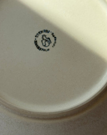 Stoneware cake plates (6 pcs) - NEROLI