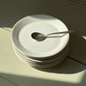 Stoneware cake plates (6 pcs) - NEROLI
