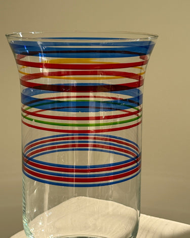 Striped glass vase - NEROLI