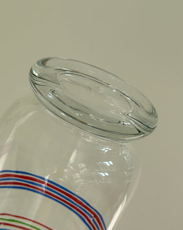 Striped glass vase - NEROLI